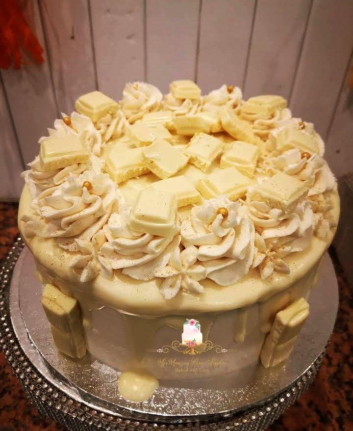 White chocolate cake